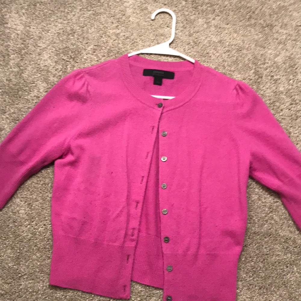 Express fuchsia cardigan